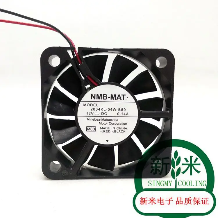 

НОВЫЙ NMB-MAT NMB 5010 12 В 0,14 А 2004KL-04W-B50 5 см вентилятор охлаждения с двойным шарикоподшипником