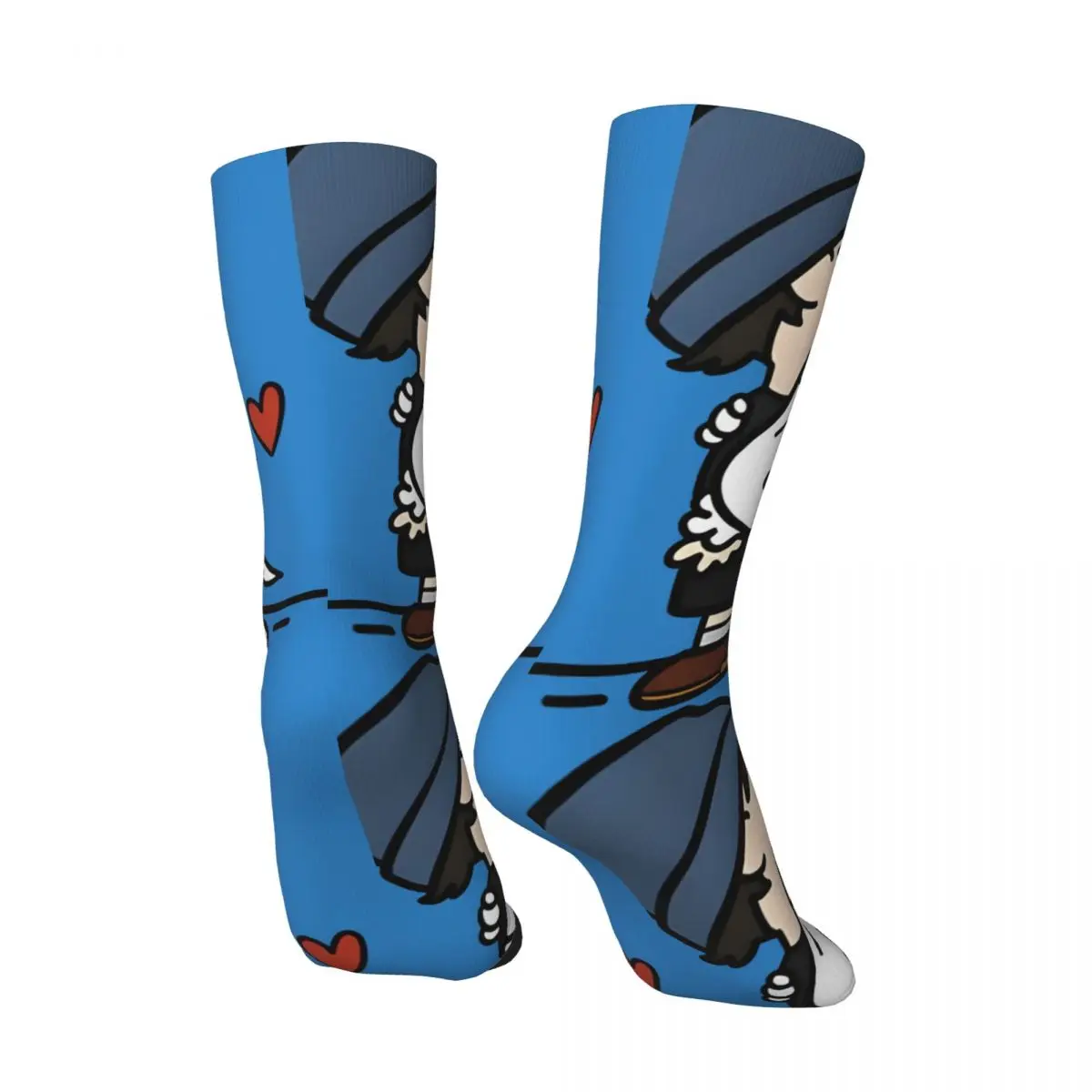 Retro Elliott Smith And Snoopy Hug Men's compression Socks Unisex Peanuts Snoopy Street Style Pattern Printed Novelty Crew Sock