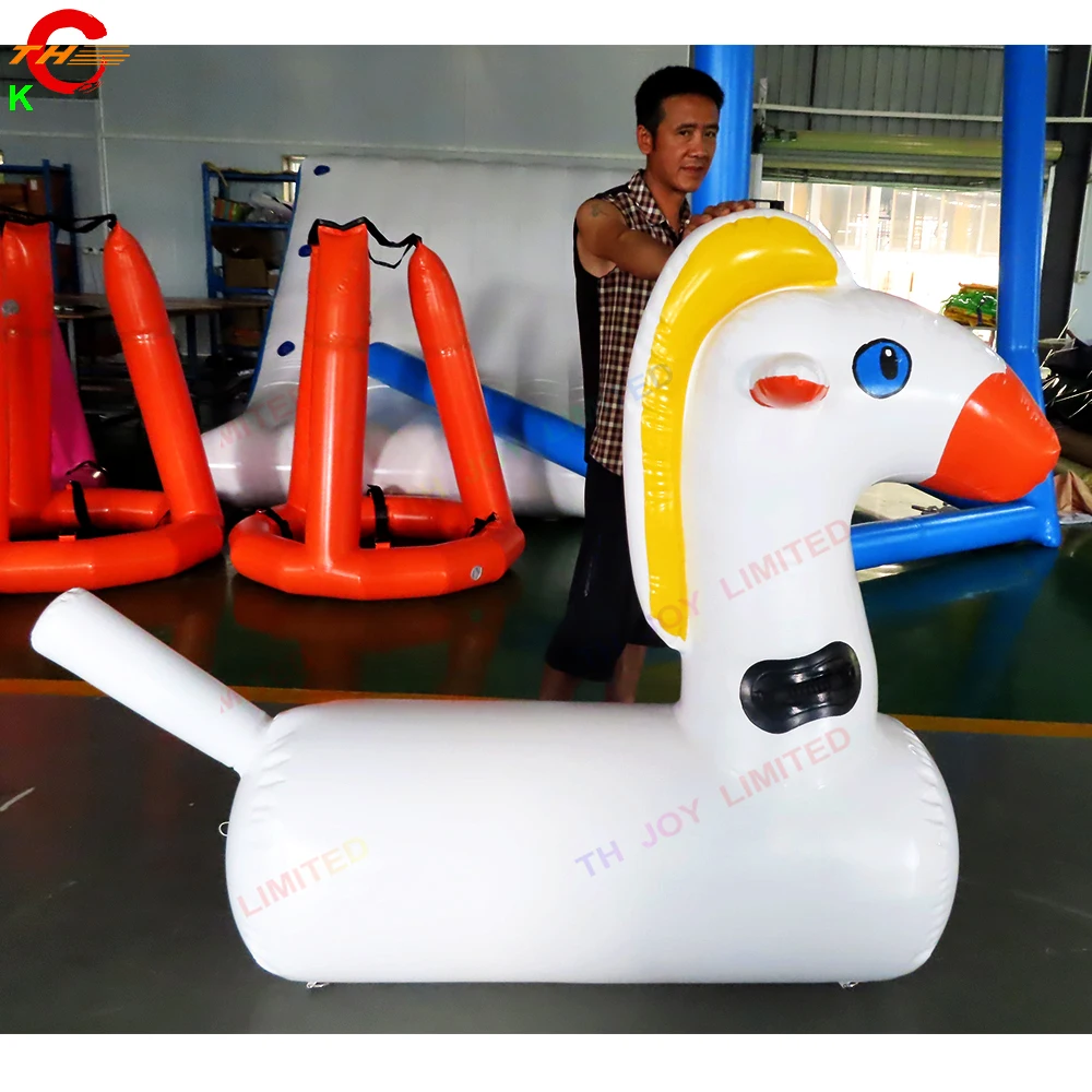 

Free Door Shipment Air Blow Inflatable Horse Race Derby Pony Hop Racing Jumping Horses Sport Game