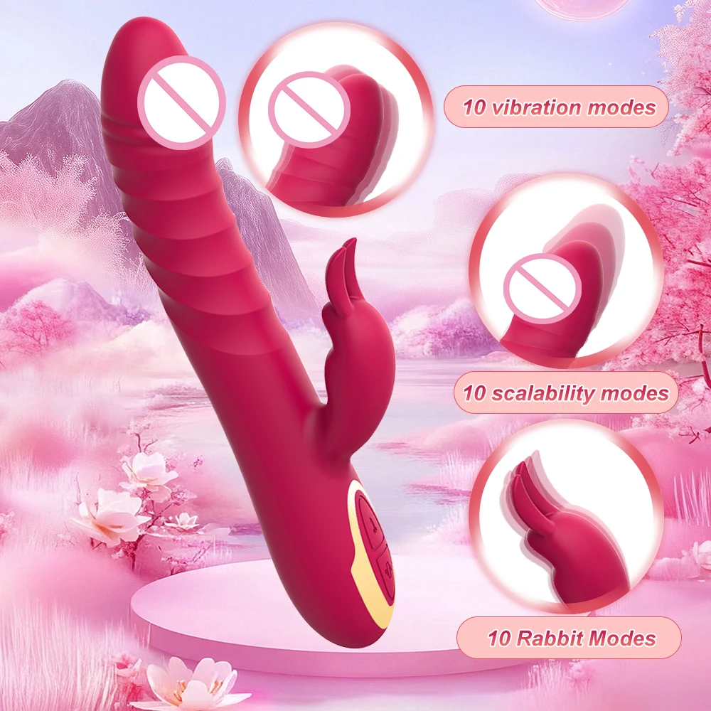 Beginner G-Spot Vibrator Thrusting Dildo Clitoris Stimulator 10 Vibration Female Masturbator Sex Toys for Couple Pleasure - view 2