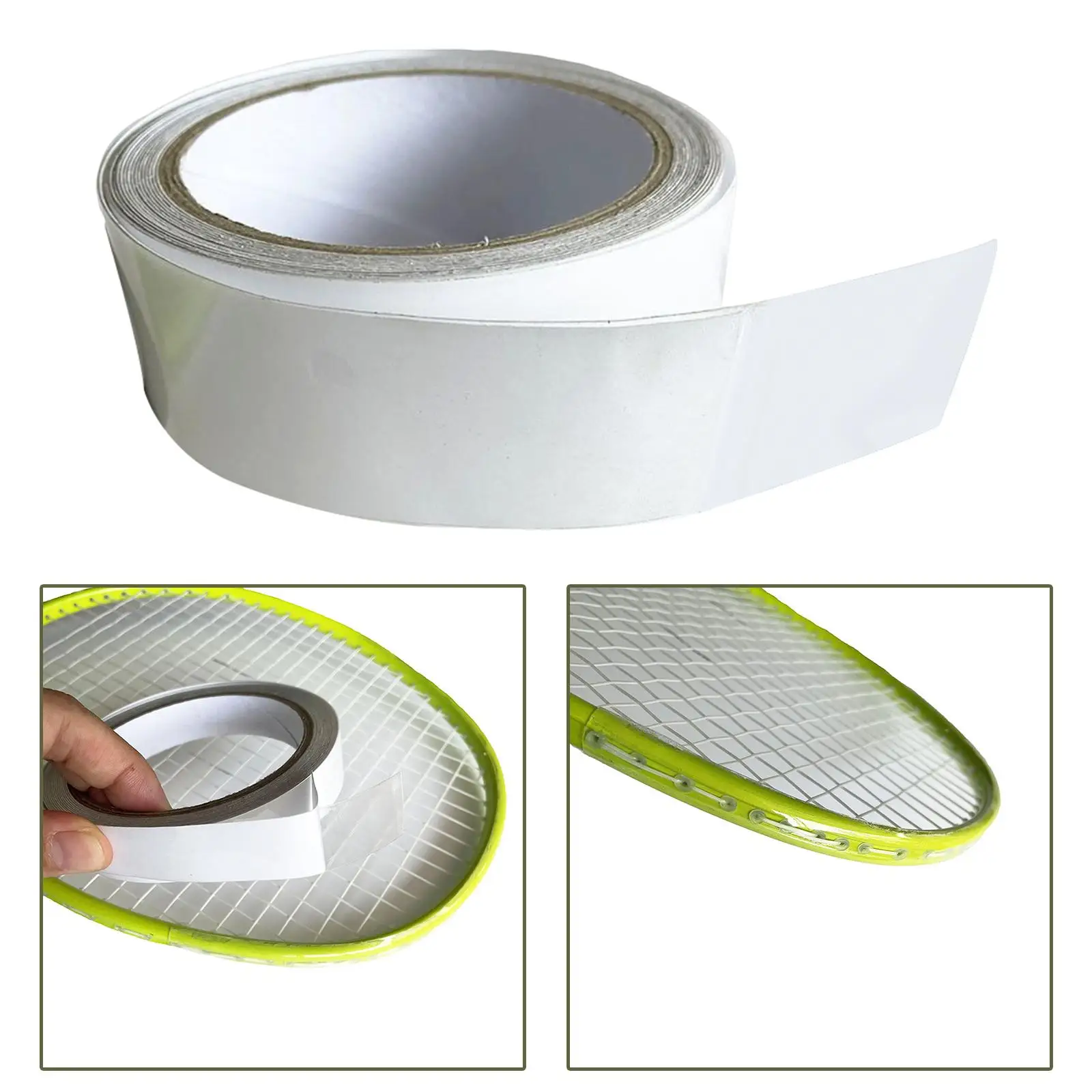 Tennis Badminton Racquet Edge Protection Tape Sticker Transparent Durable TPU 5M Length Self Adhesive Racquet Frame Guard