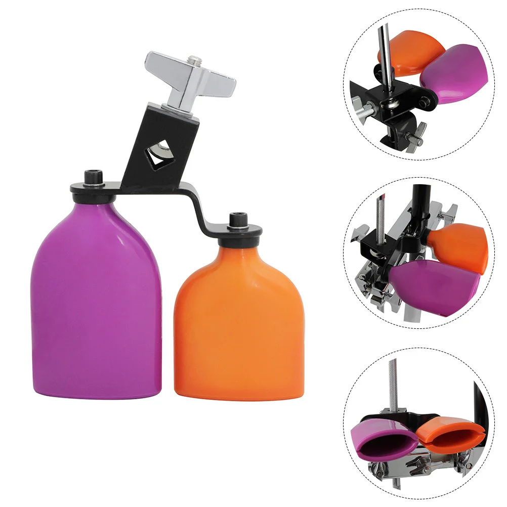 كتلة السمك الخشبية صوت واضح حواف ناعمة أداة قرع جرس البقر كتلة طبل مجموعة طبلة ملحق