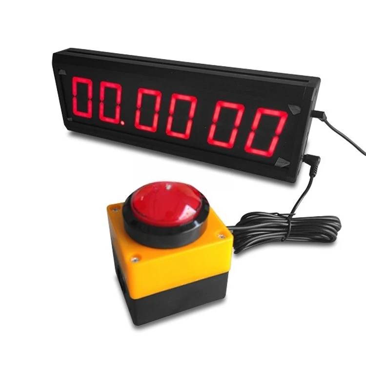 LED Light Reaction Game Booth, 10 Second Timing Press Button Training Challenge Machine