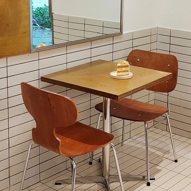 

Vintage Round Coffee Table Cake Baking Shop Ocean Board Dining Chair Support Fashionable Cafe Furniture Soffbord XY40KFZ