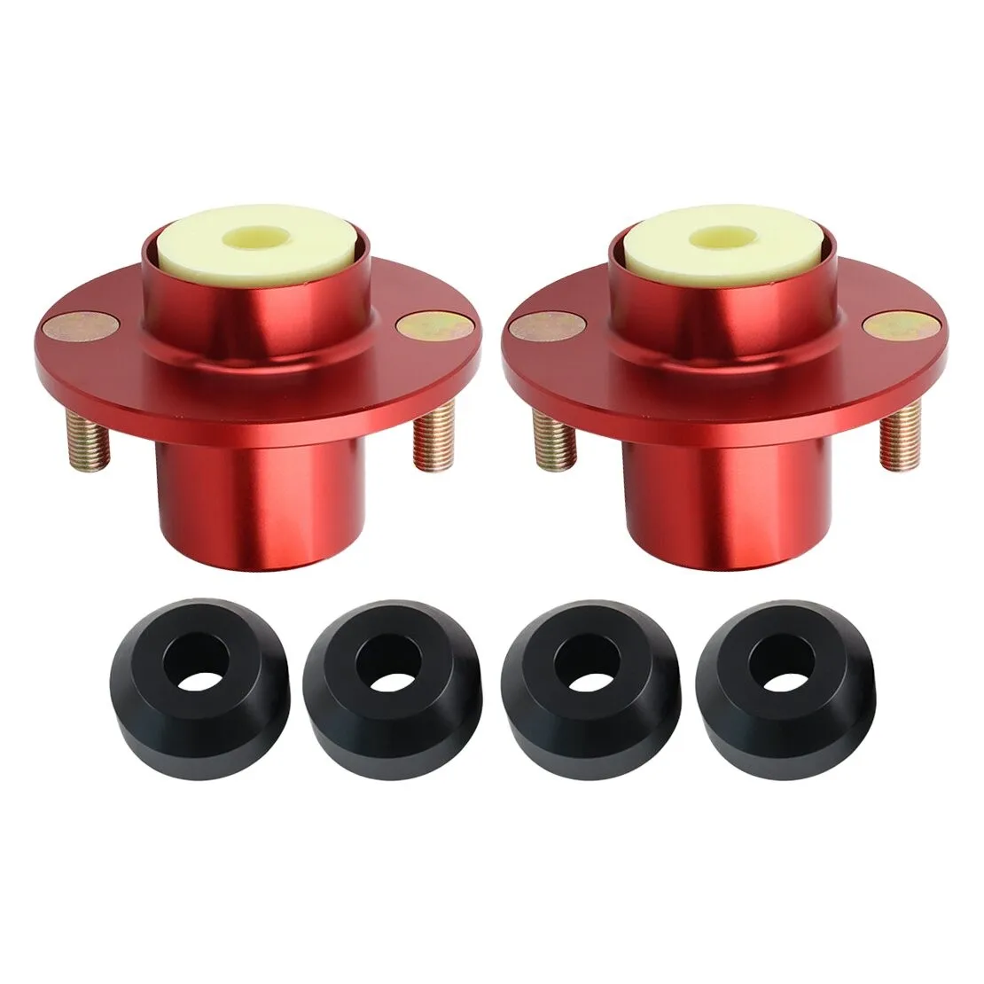 1 paire de supports de suspension rouges adaptés à Honda Civic CRX Del Sol Acura Integra