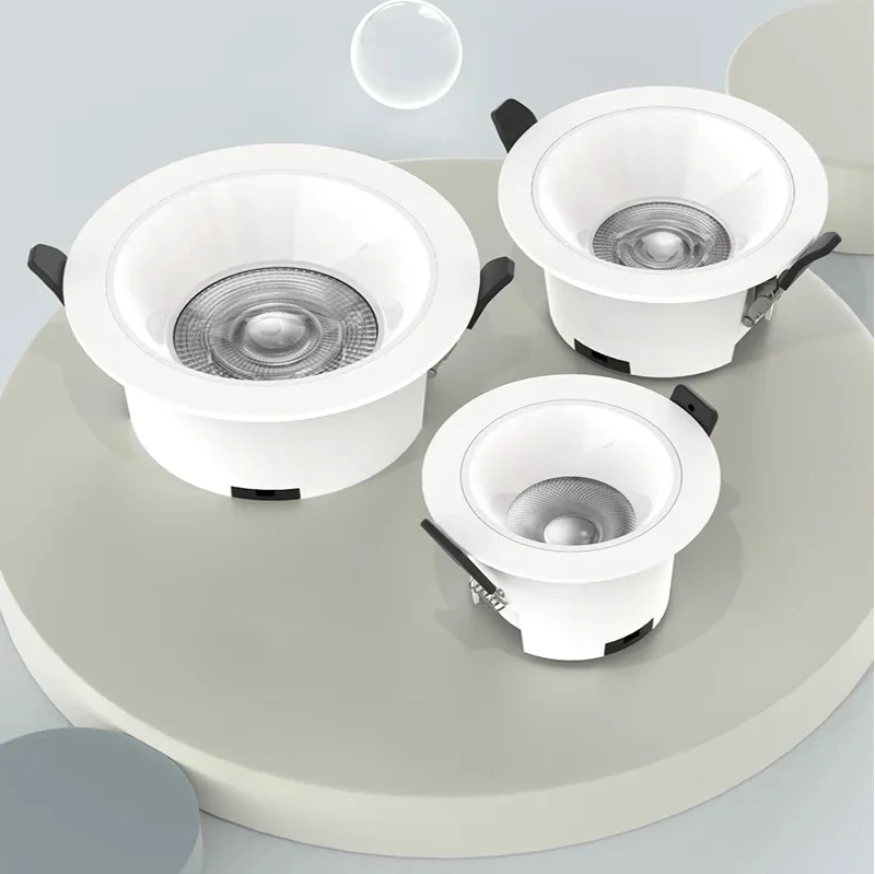 Modern Dimmable 20w 30w 40w CRI 90 Anti-Glare Gimbal Recessed Cob Led Downlight Minimalist Aluminum Alloy Indoor IP65 CE ROHS