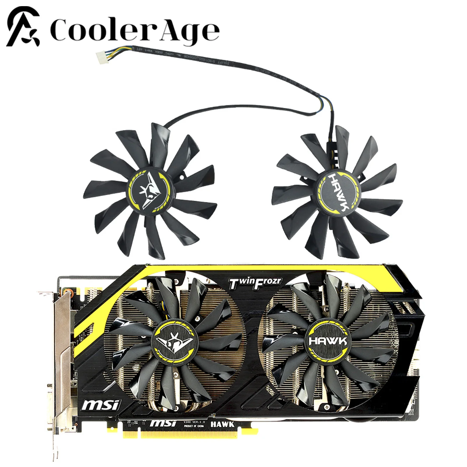 

For MSI GTX 760 R9 270X HAWK Video Card Fan 95MM PLD10010B12HH Tow Ball Bearing GTX760 Graphics Card Cooling Fan