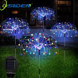 Holiday Light Solar fairy lights Outdoor Grass Globe Dandelion Fireworks Lamp 8mode 60/150/200LED For Garden Lawn Landscape Lamp