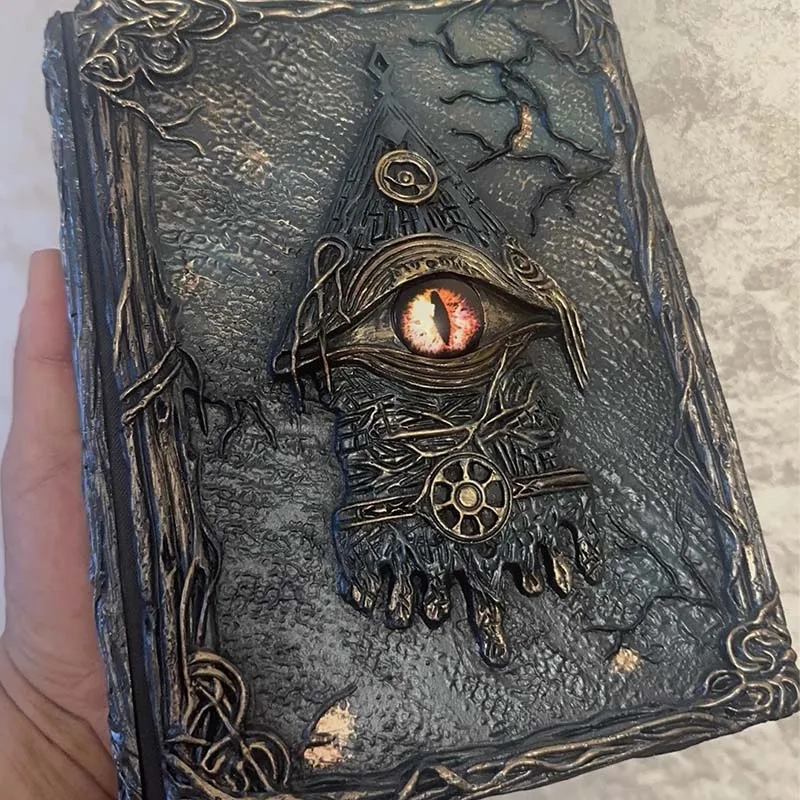 Gothic Witchcraft A5 Loose Leaf Notebook Vintage Dark Series Wizard Magic Eye Binder Journal Birthday Gift For Daily Writing