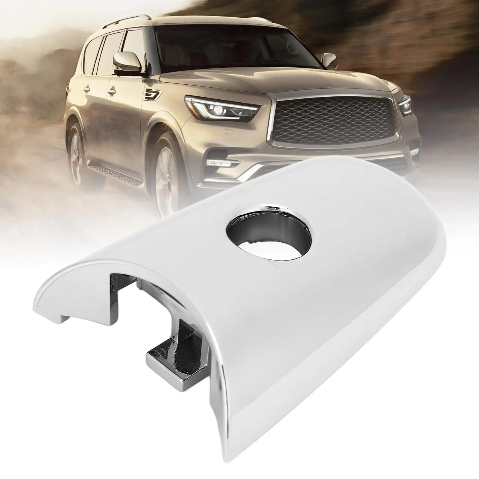 Front Left Door Handle Cover 80646-1BA0A Sporty Escutcheon Direct Replacement Lifespan for Infiniti qx60 QX70 qx80 Tools