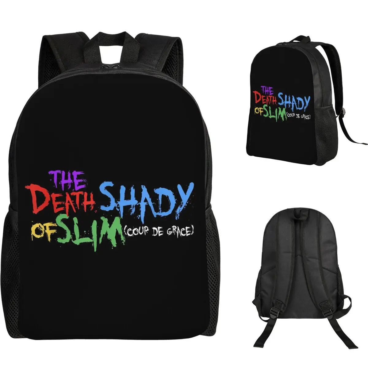 

The Death Of Slim Shady Eminem Backpack Student Boys Girls BookBag School Bag Computer Shoulder Bags