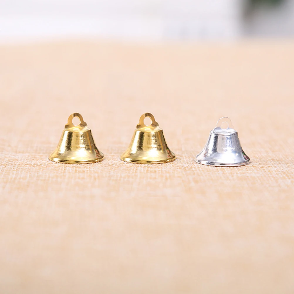 

10pcs Golden Bells Metal Jingle Christmas Tree Ornaments Decorations Festive Hanging Home Crafts Gifts