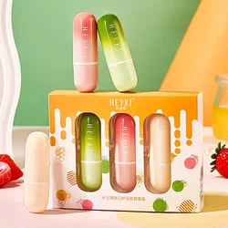 3pcs/Set Fruits Lip Balm Sets Temperature Color Change Moisturizing Nourishing Hydrating Lipstick Kits Lips Skin Care Products