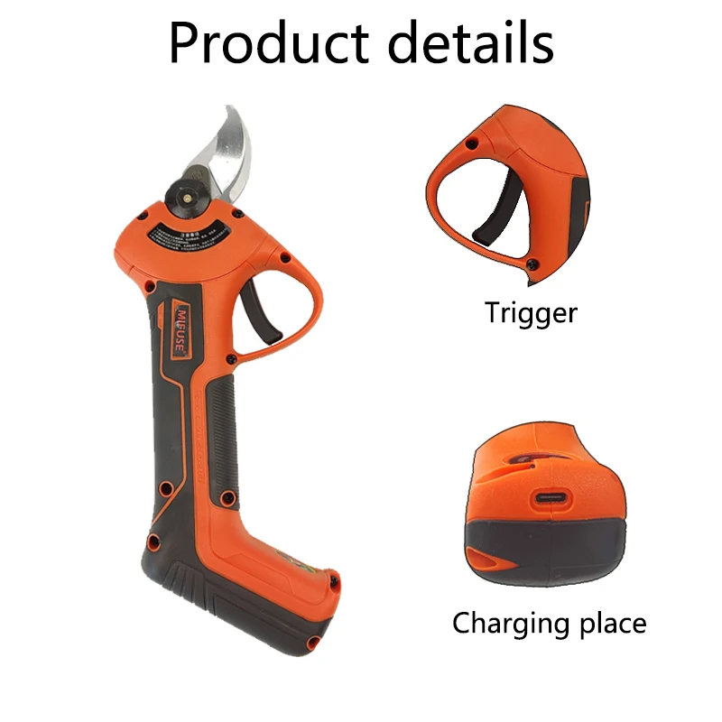 New Design Digital Display With Battery Garden Fruit Scissors Adjustable Professional Electric Pruning Shears