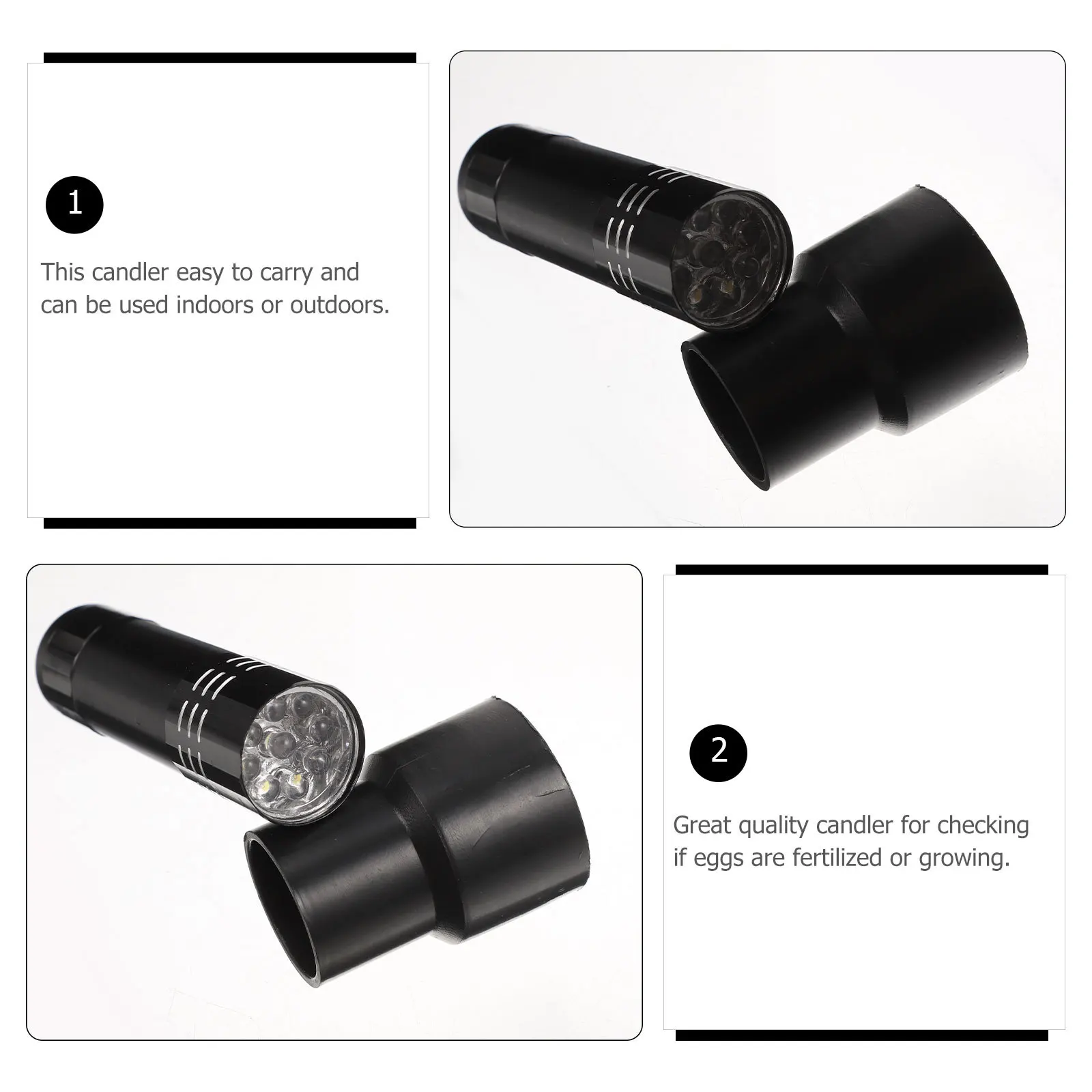 Vela de huevos de Color rojo, luz brillante de altos lúmenes para equipo de incubación de aves de corral, herramienta de incubación en frío, lámpara de vela de huevos, 1 Uds.