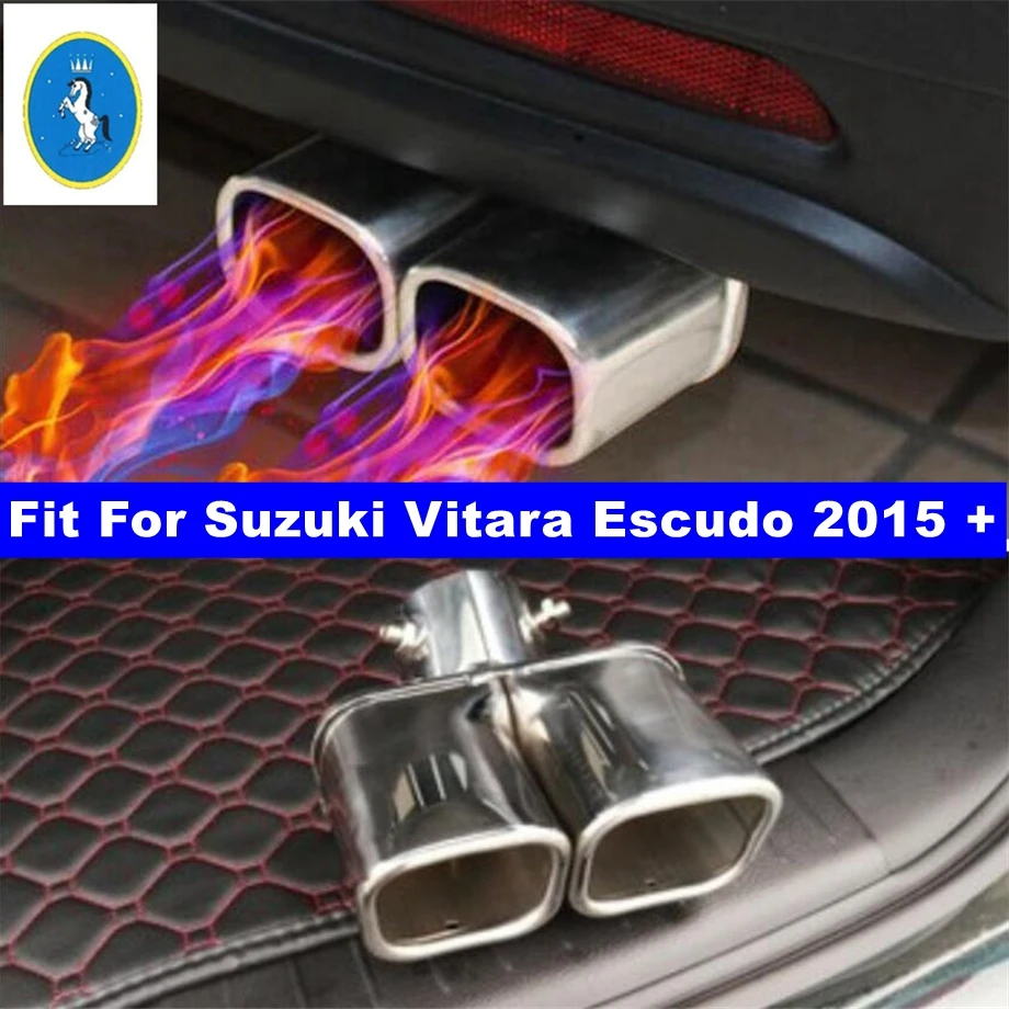 

Car Exhaust Muffler Tip Pipes Covers For Suzuki Vitara Escudo 2015 - 2019 Dual Outlet Car Exhaust Tip Car Accessories Muffler