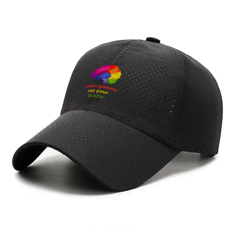 Colorful Brain Pattern Quick Dry Baseball Cap Breathable Mesh Trucker Hat for Men and Women