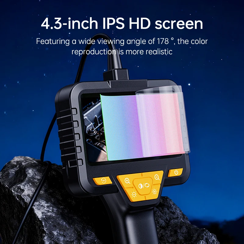 KERUI Endoscope Camera With Light Inspection Borescope Camera With 4.3