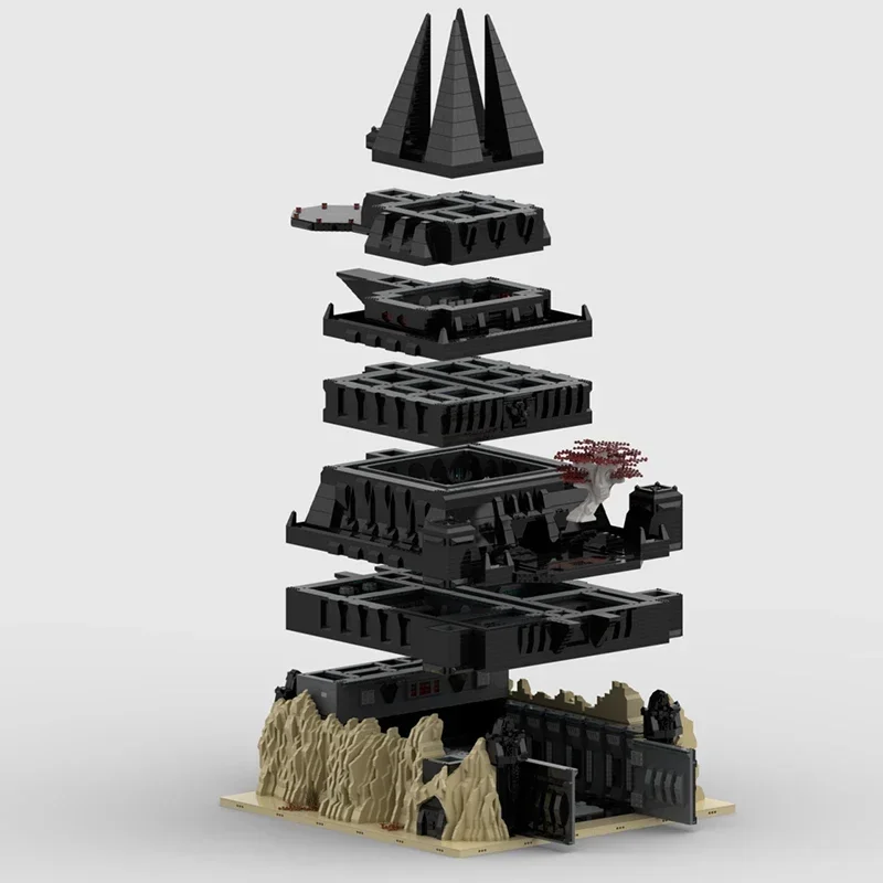 Moc tijolos de construção fortaleza militar modelo castelo preto tecnologia blocos modulares presentes brinquedos para crianças conjuntos diy montagem