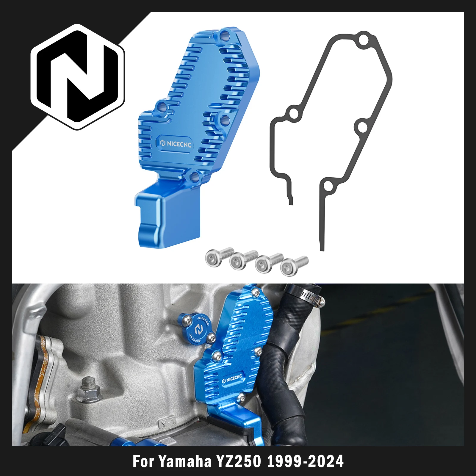 

NICECNC For Yamaha YZ250 YZ 250 1999-2024 YZ250X YZ 250X 2016-2023 2022 Motorcycle Cylinder Power Valve Cover Guard Aluminum