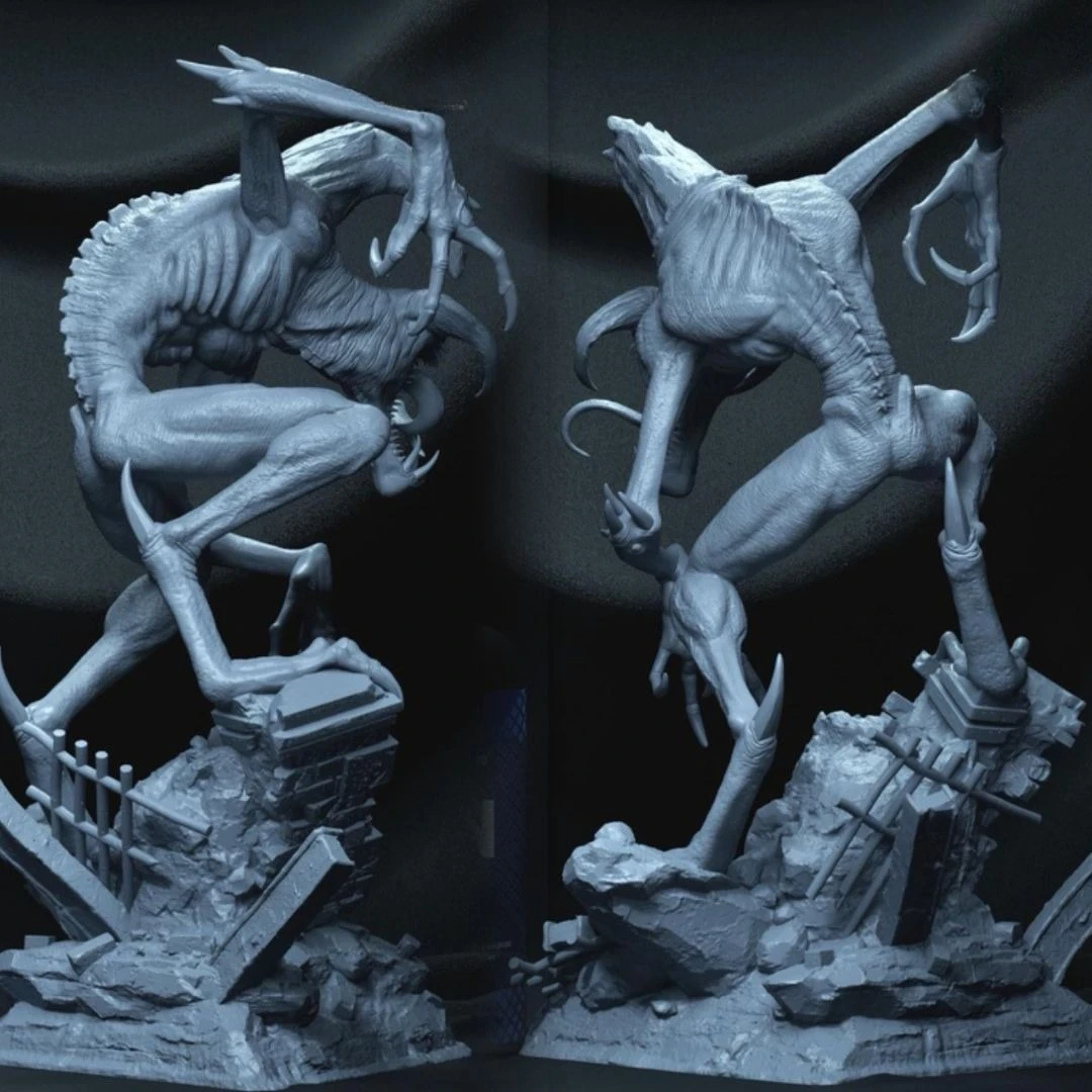 10/12/15/18/21/24cm Horror Creature High-precision Resin GK Unpainted Model Printed Blank Kit DIY Coloring Self-assembly Models