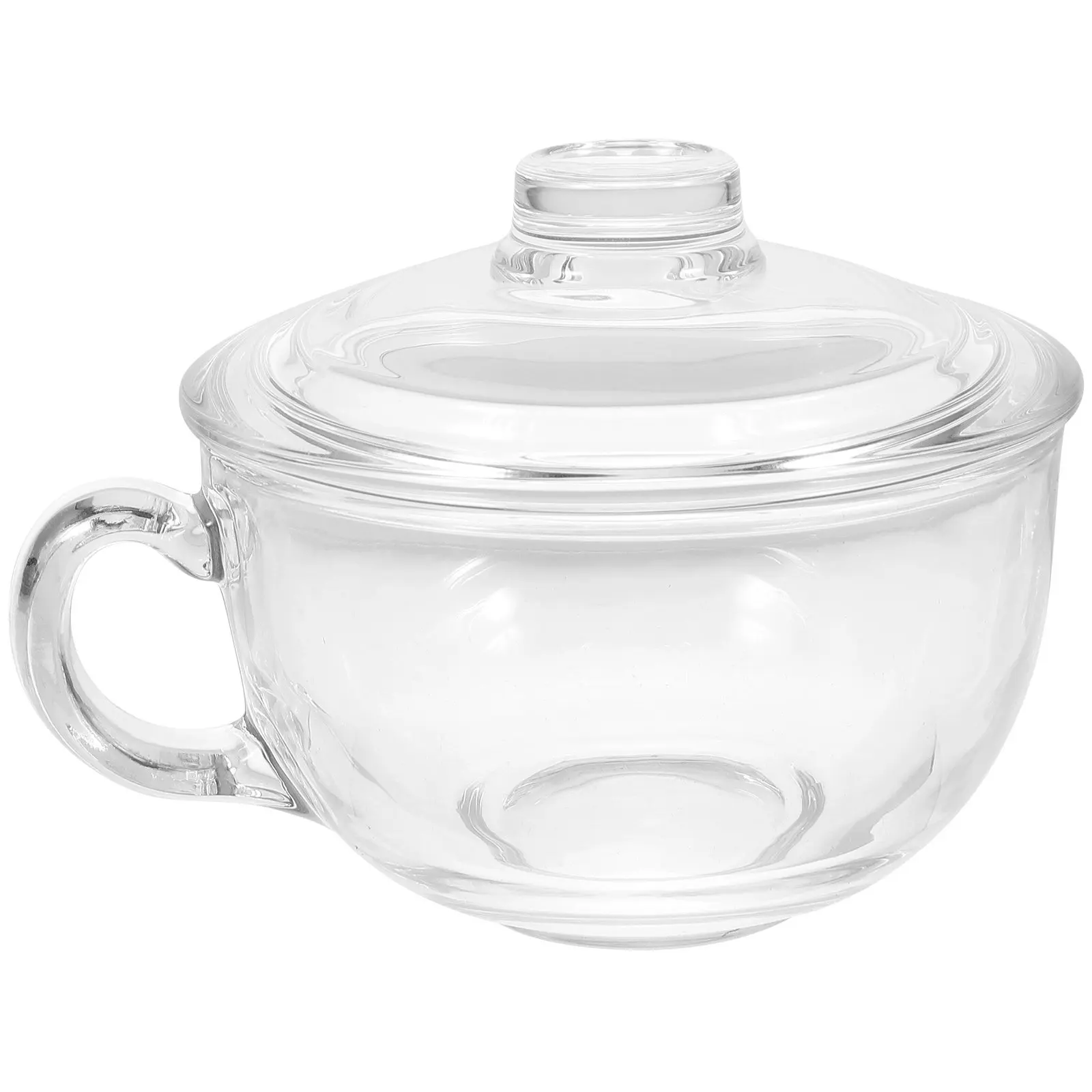 

1Pcs Thickened Heat Resistant Glass Bowl Smooth Surface Easy Clean Multi Purpose Juice Milk Tea Cup for Breakfast Lunch Dinner