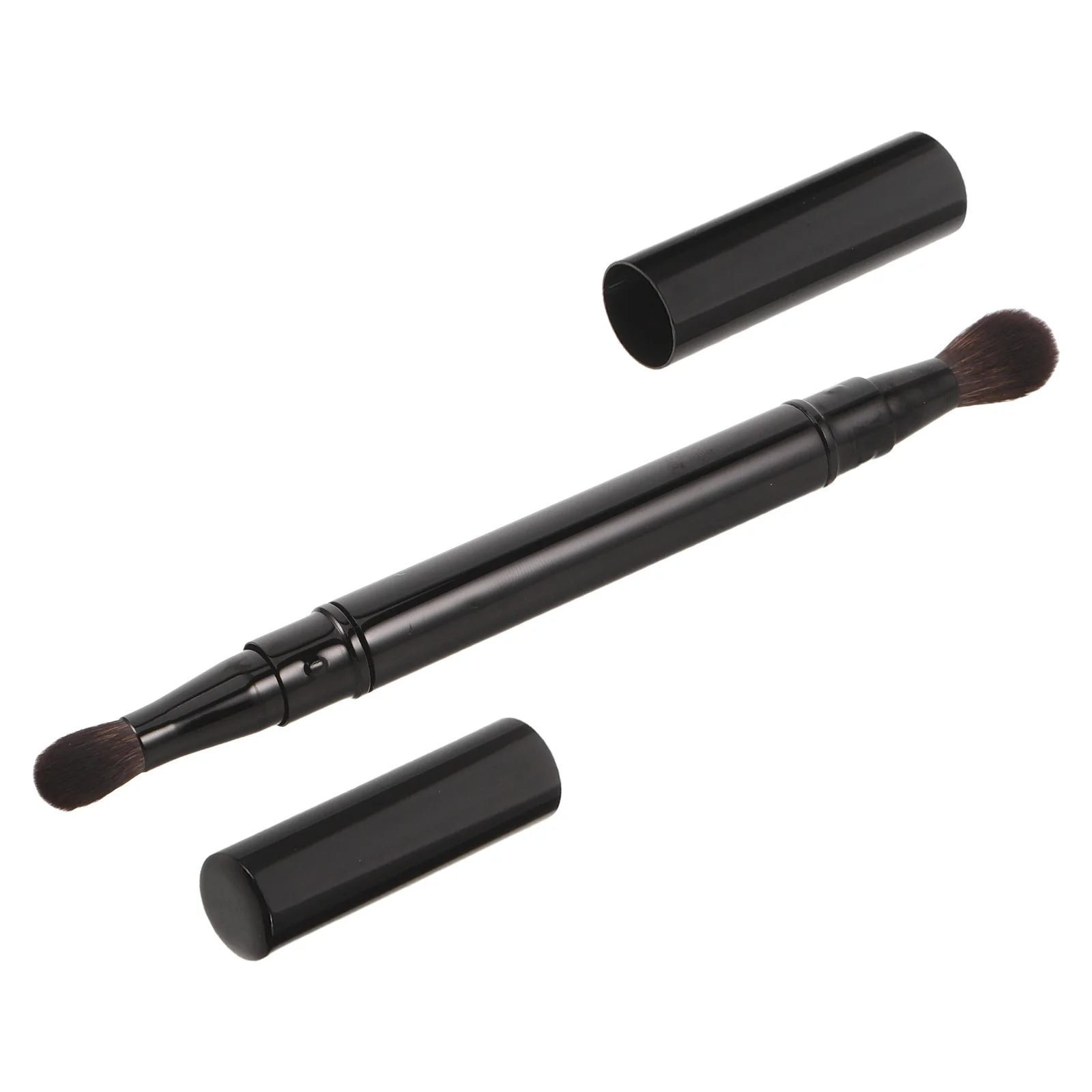

Dual Ended Eye Makeup Brush Soft Bristles Precise Blending Smudging Eyeshadow Travel Friendly Compact Design Easy Clean