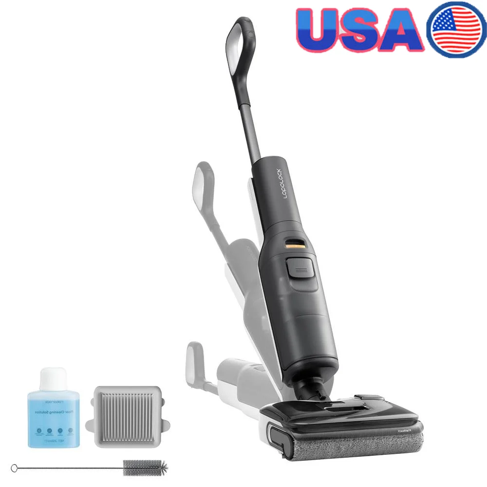 무선 습식 건식 진공 걸레 자체 청소 20000Pa 강력한 흡입 180 °   플랫 디자인 온수 플래시 건조 배터리 작동