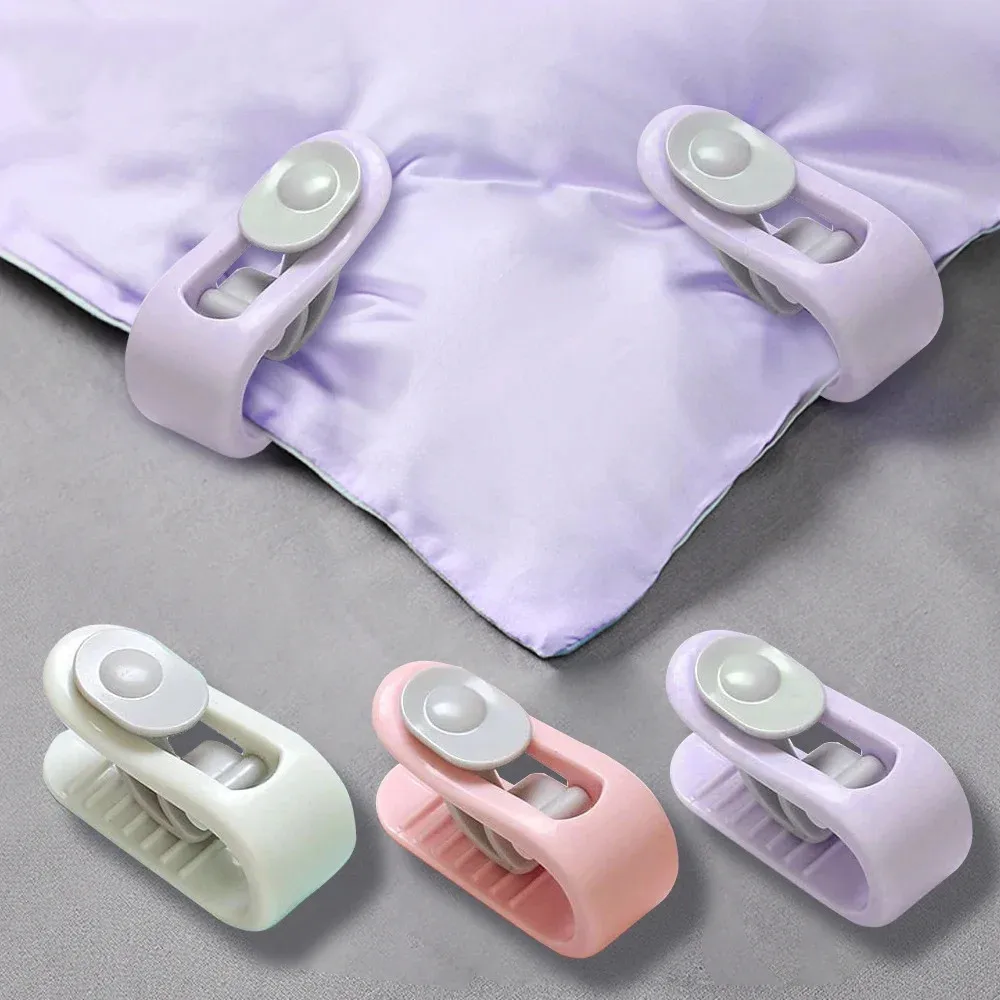 6/12PCS BedSheet Clips Non-slip Quilt Blanket Buckles Curtain Fixer Blankets Quilt Cover Clip Fastener Fixer Device Clothes Pegs