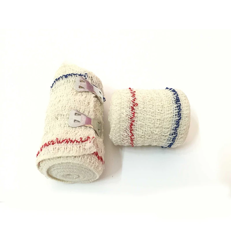 10Rolls 5/7CM*4.5M Medical Elastic Spandex Cotton Crepe Bandage For Wound Care Dressing Home Outdoor First Aid Sports Sprain