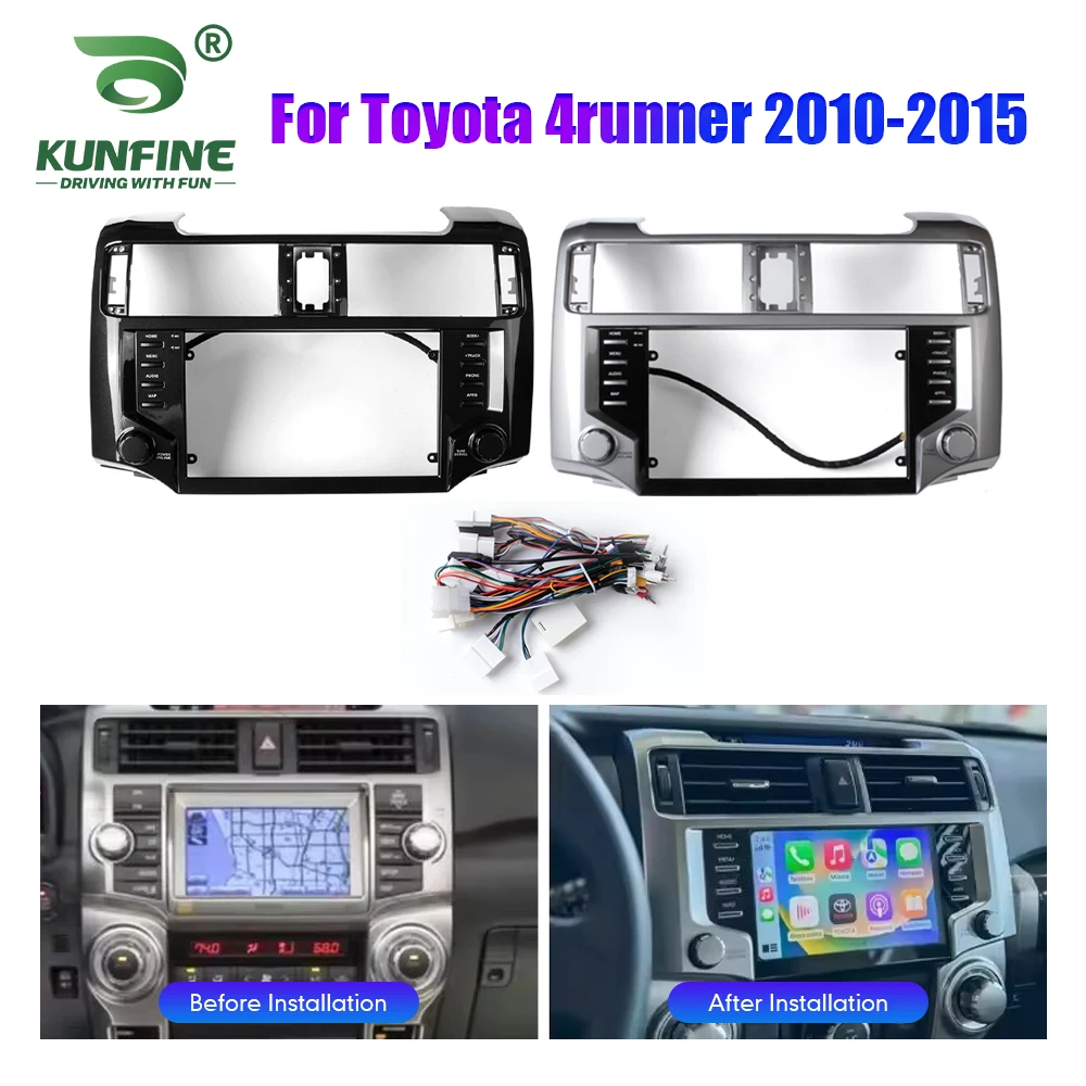 

Car GPS Navigation Stereo For Toyota 4runner 2010-2015 Radio Fascias Panel Frame Fit 2Din 9 inch In Dash headunit screen