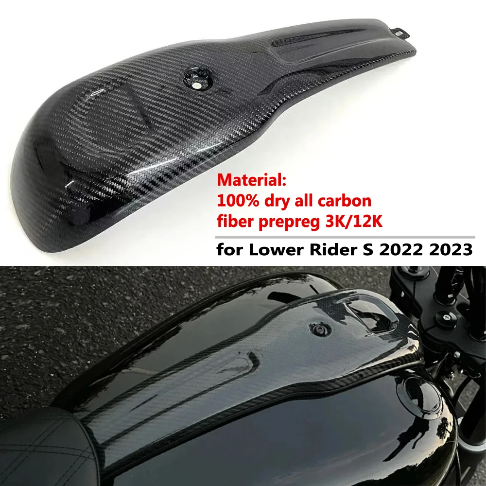 

For Harley Davidson lowrider S 100% 3K Pure Dry Carbon Fiber Motorcycle Side Panel Fairings Kit 2022-2024