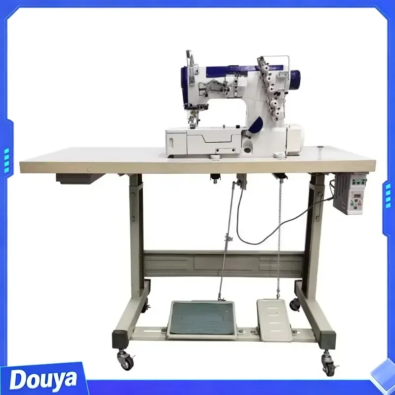 Direct Drive Flat Bed Interlock Coverstitch Sewing Machine Industrial