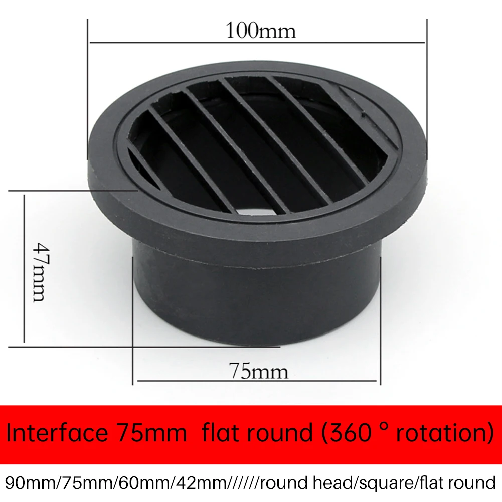 

2 шт. вентиляционных отверстий для вспомогательного отопителя 75 мм, аксессуары для вентилятора автономного отопителя, тип 9