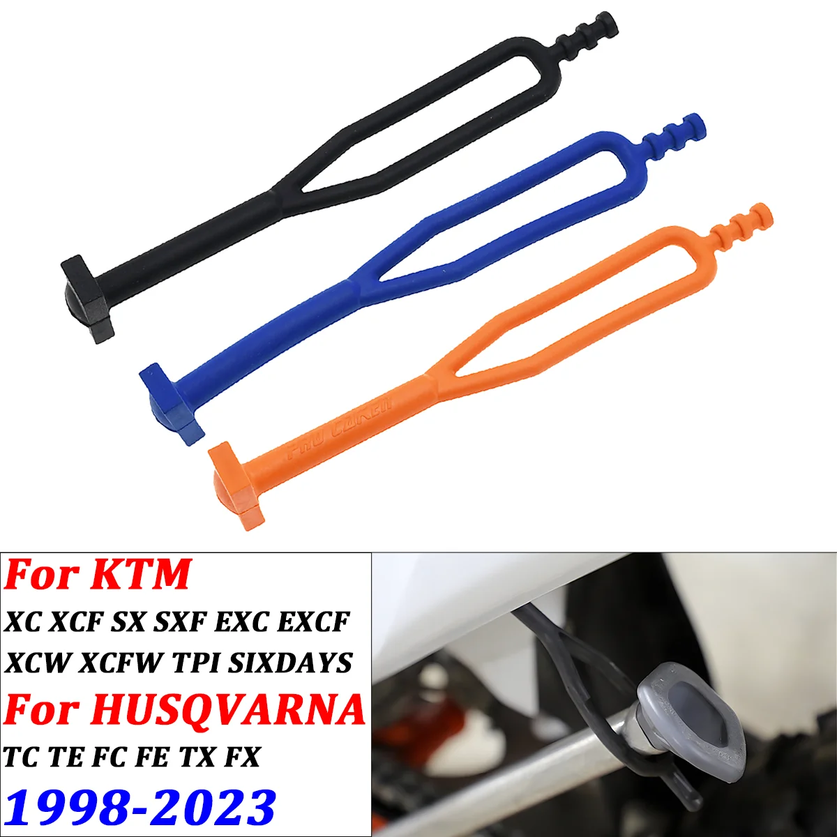 Motocross Rubber Kickstand Side Stand Strap For Husqvarna TETC TX FC FX 1998-2023 For KTM EXC EXCF Six Days TPI XC XCW XCF XCFW