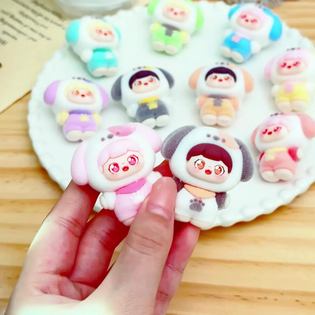 

10PCSStanding posture cute grain doll tabletop ornaments