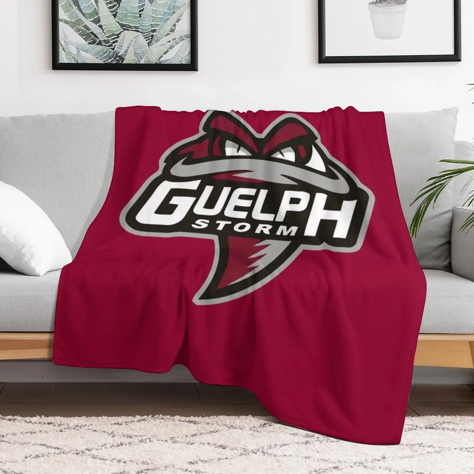 Guelph Storm Guelph Hockey Throw Blanket Ultra Plush Cozy Blanket for Napping Sleeping