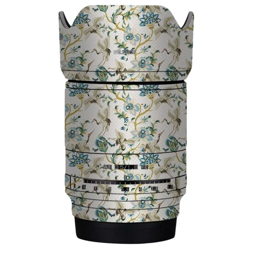 Para VILTROX AF 50 1,8 FE AF50 calcomanía de piel película de envoltura de vinilo lente cuerpo pegatina protectora abrigo AF 35mm F1.8 para Sony Mount