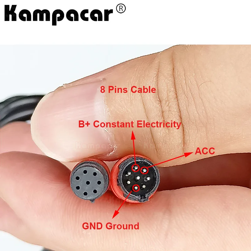 Kampacar EC01 Wifi DashCam Car Dvr Dash Cam Video Recorder Plug And Play ACC Cable For Car Fuse Box Cable (Not Support Return)