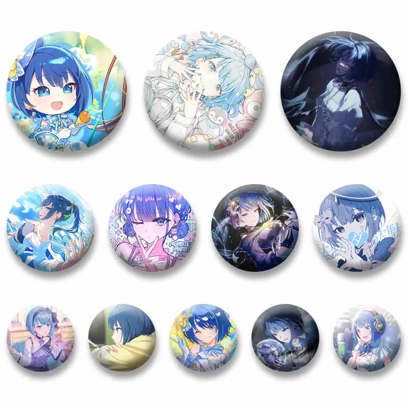 

Cartoon Band MORE MORE JUMP! Kiritani Haruka Enamel Pins P-Project S-Sekai Round Brooch Cute Game Figure Badges Bag Hat Jewlery