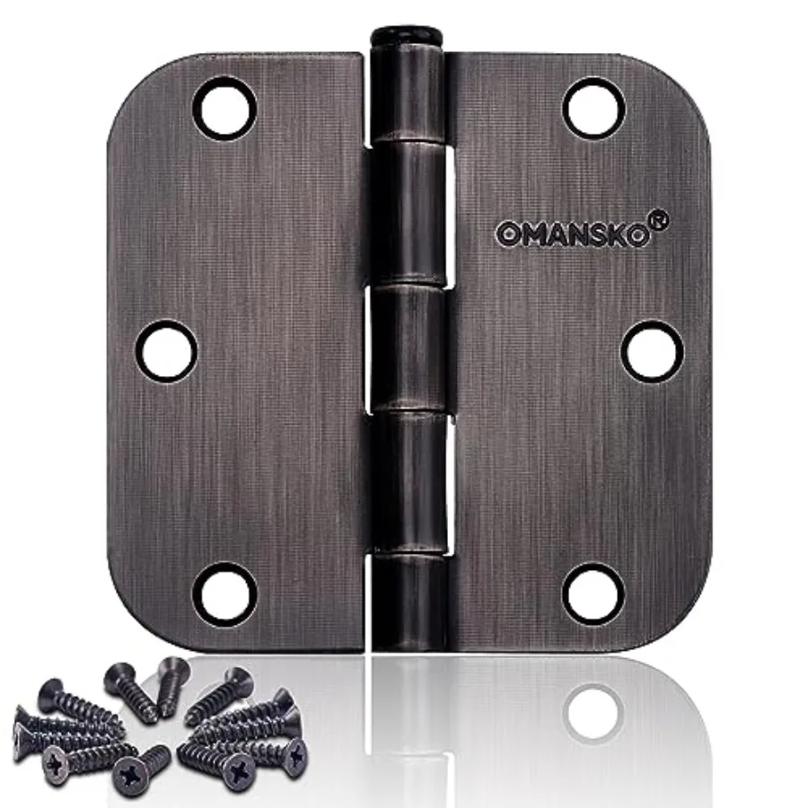 

Door Hges, x ch Hges for Wood 5/8'' Radius Corners terior Hges, 3 1/2 Inch Door Hinges for Residential Doors