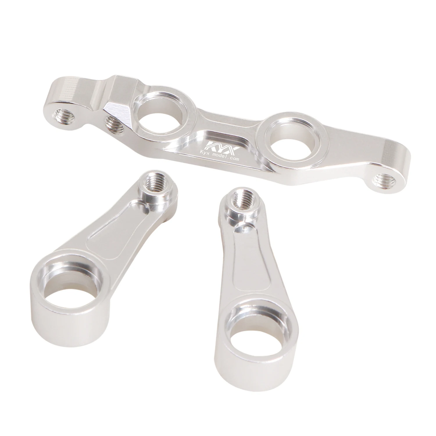 KYX Racing CNC Aluminum Steering Arms Steering Bridge Set Upgrades Parts Accessories for 1/10 Tamiya Hornet EVO