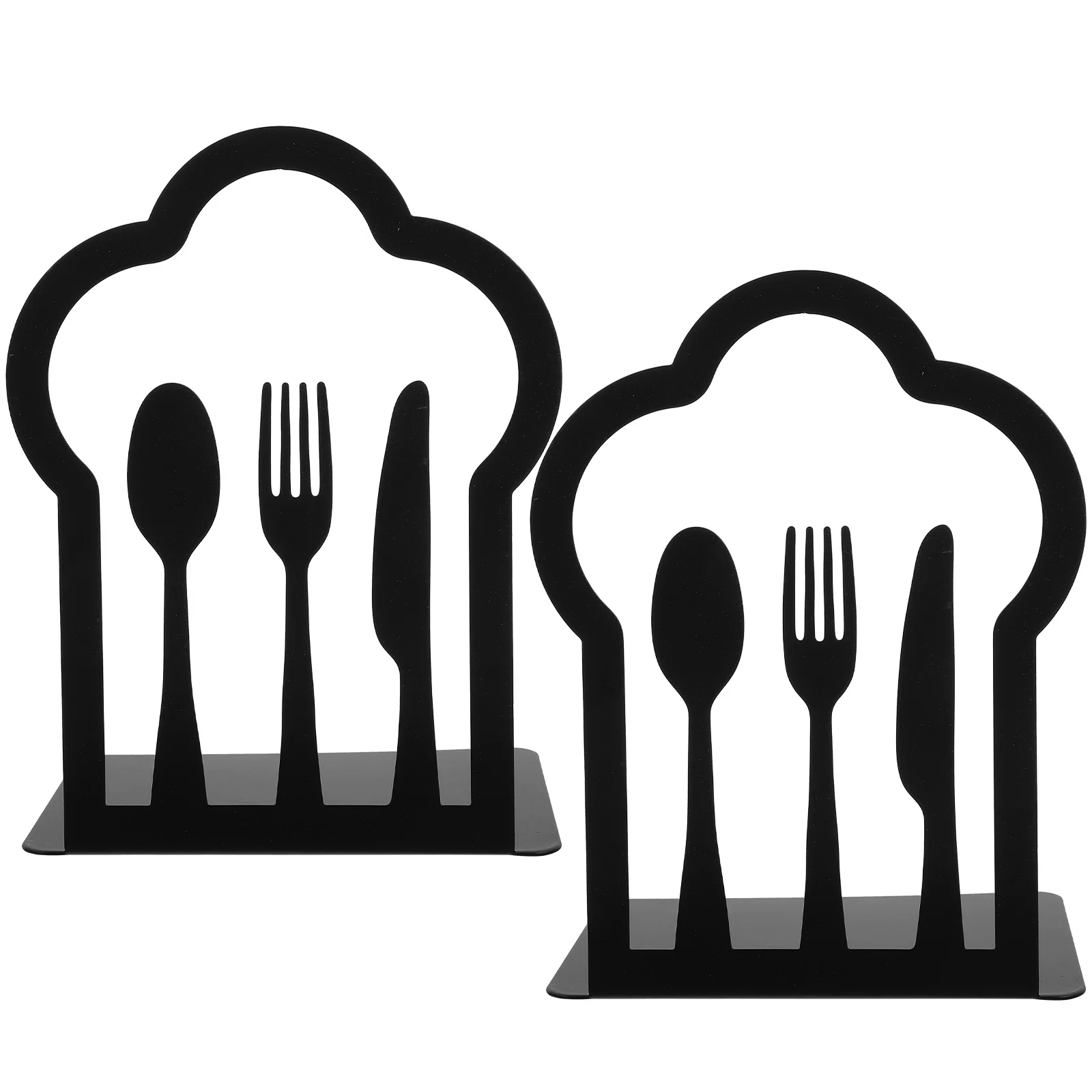 2 قطعة نهاية الكتاب حساسة المطبخ تحت عنوان كتاب المنظم شوكة القاطع ملعقة غلاف الدفتين الزخرفية لرفوف دراسة اكسسوارات #5