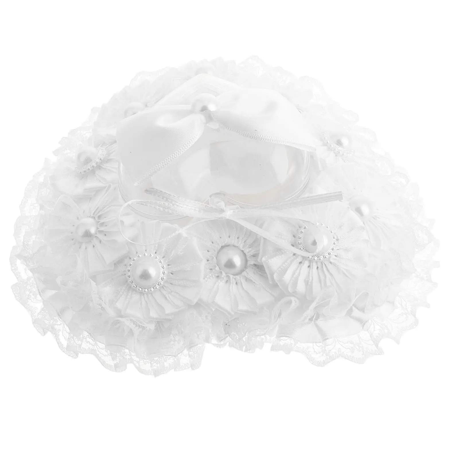 

Heart-Shaped Wedding Ring Pillow Elegant Cushion for Wedding Ceremony Engagement Romantic Ring Bearer Proposal Supplies