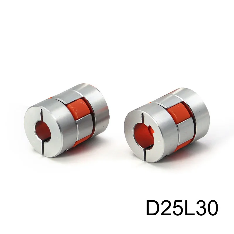 Jaw Shaft Coupler 25L30 Coupling Shaft Coupler Flexible Jaw Spider Plum Shaft Coupler 6.35/8/10/12mm Stepper Motor Plum Coupling