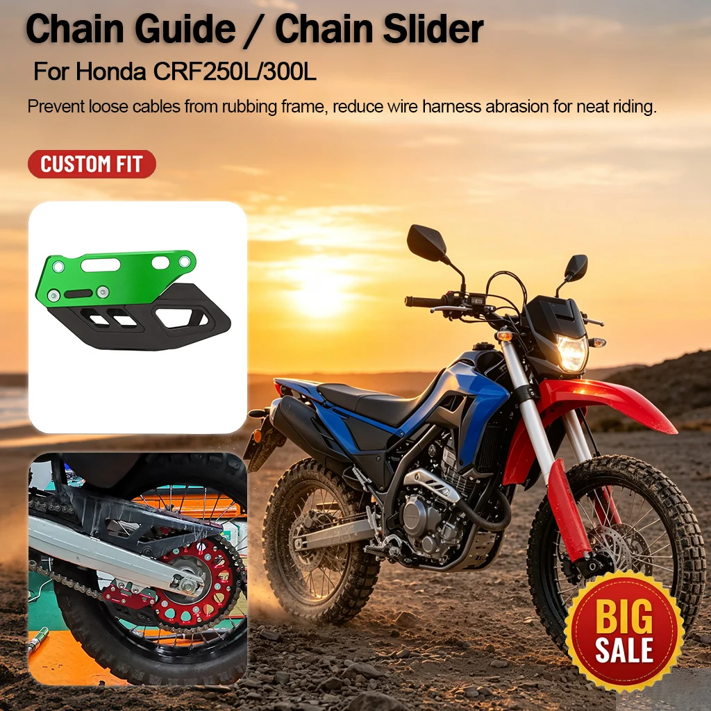 CNC Aluminum Chain Guide Slider 4 Colors For Honda CRF250L/300L Dirt Bike Chain Protector Mod Accessories