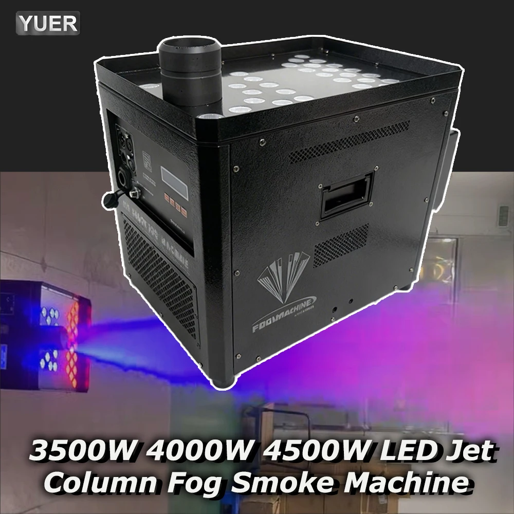 Machine à fumée à colonne LED de scène 4500W 4000W 3500W, machine à gaz DMX pour DJ, bar, discothèque, mariage, fête, effets spéciaux YUER
