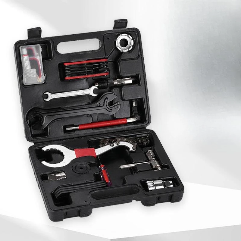

Bicycle maintenance tool combination set Repair Spokes Wrench Chain Flywheel Center Axle Removal set