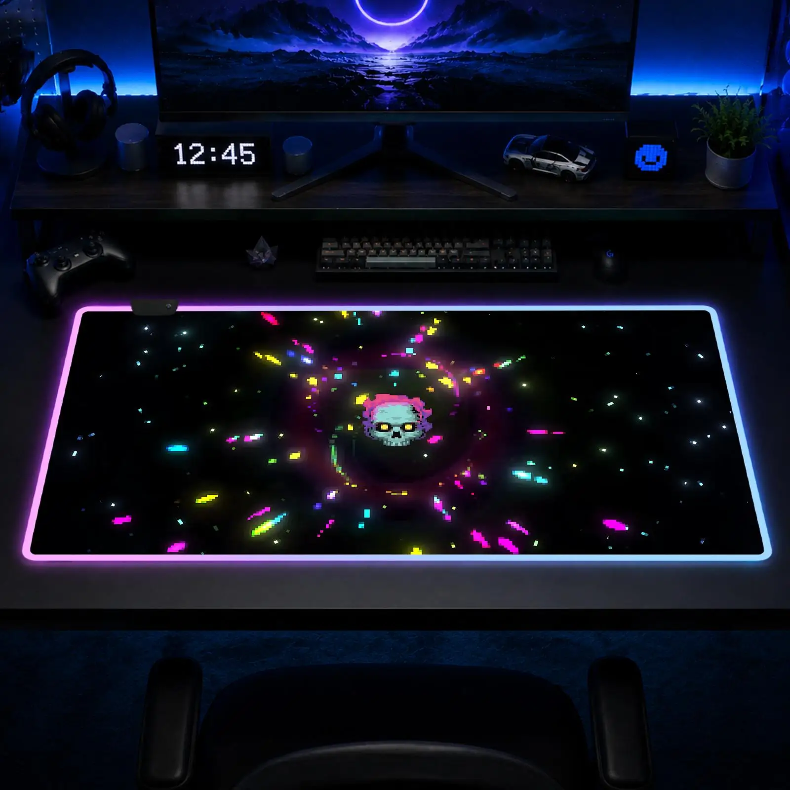 

Ball X Pit Mouse Pad Gaming Anime Mouse Pad XXL RGB Desk Mats LED Table Pads Backlit Rubber Desktop