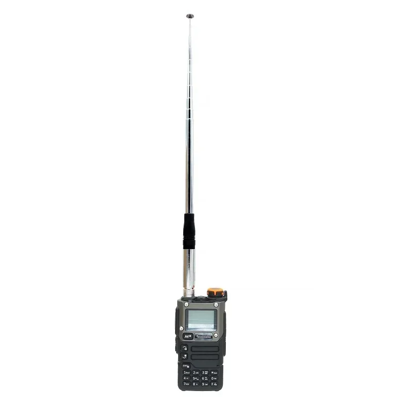 Walkie talkie 27mhz cb retrátil alto ganho antena telescópica de rádio portátil sma-conectores bnc fêmea